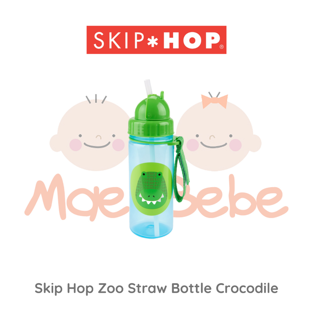 Skip Hop Zoo Straw Bottle crocodile Botol Minum Anak 350ml