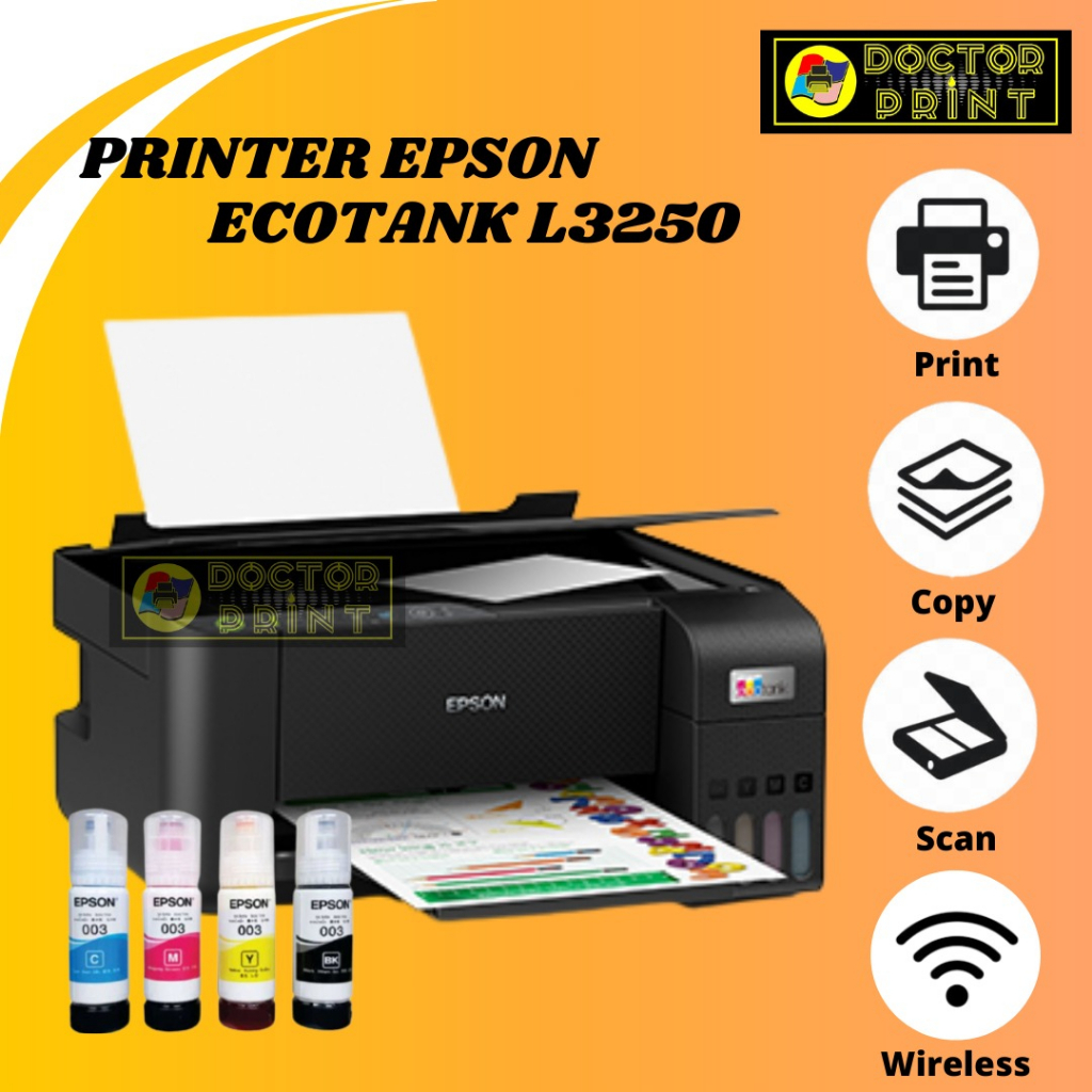 Printer Epson L3250 Print Scan Copy Wireless