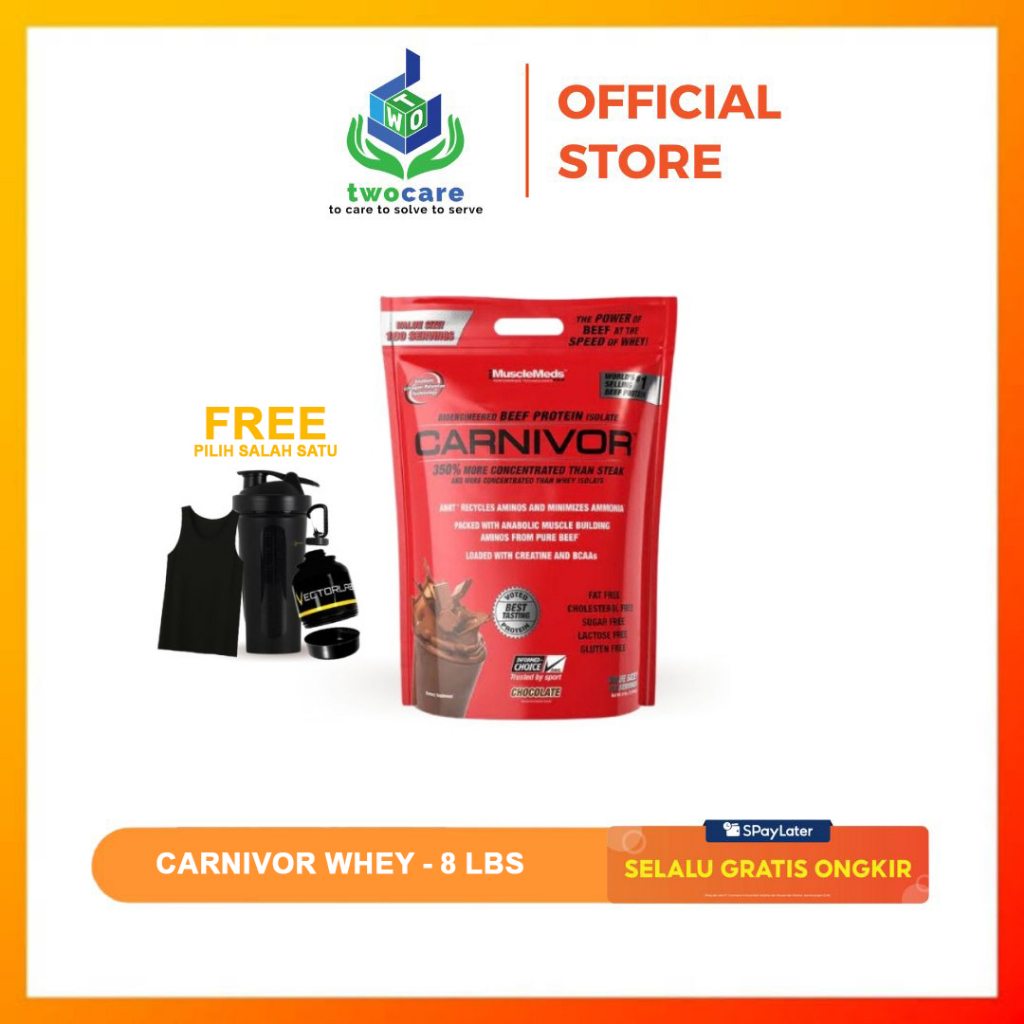 CARNIVOR WHEY 8 LBS / WHEY PROTEIN / BEEF PROTEIN / SUPLEMEN FITNES