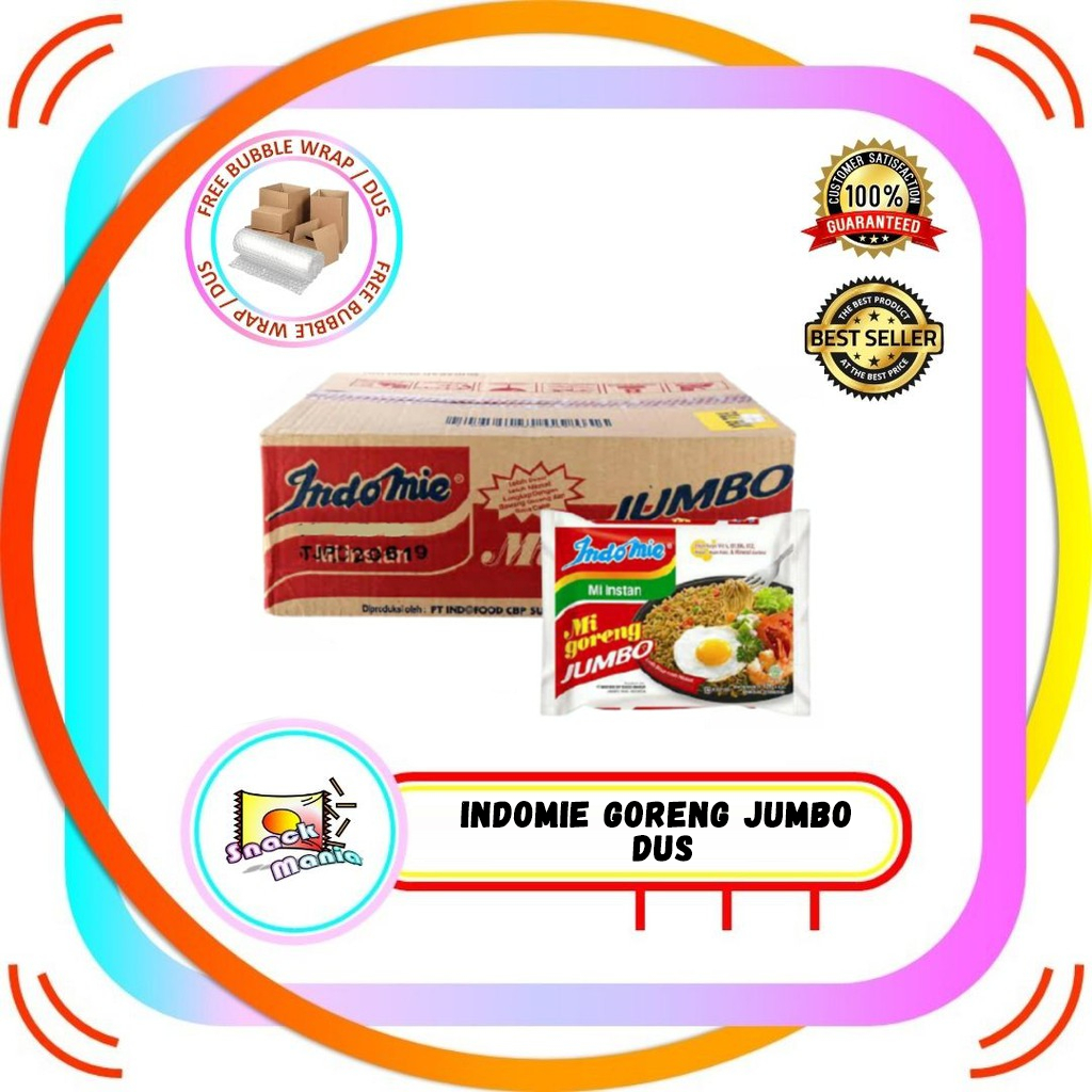 Indomie Goreng Jumbo 129 Gram DUS 24 Pcs