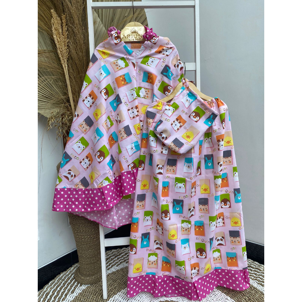 MUKENA ANAK KARAKTER USIA 1-5 TAHUN KODE C/ MUKENAH ANAK KARAKTER