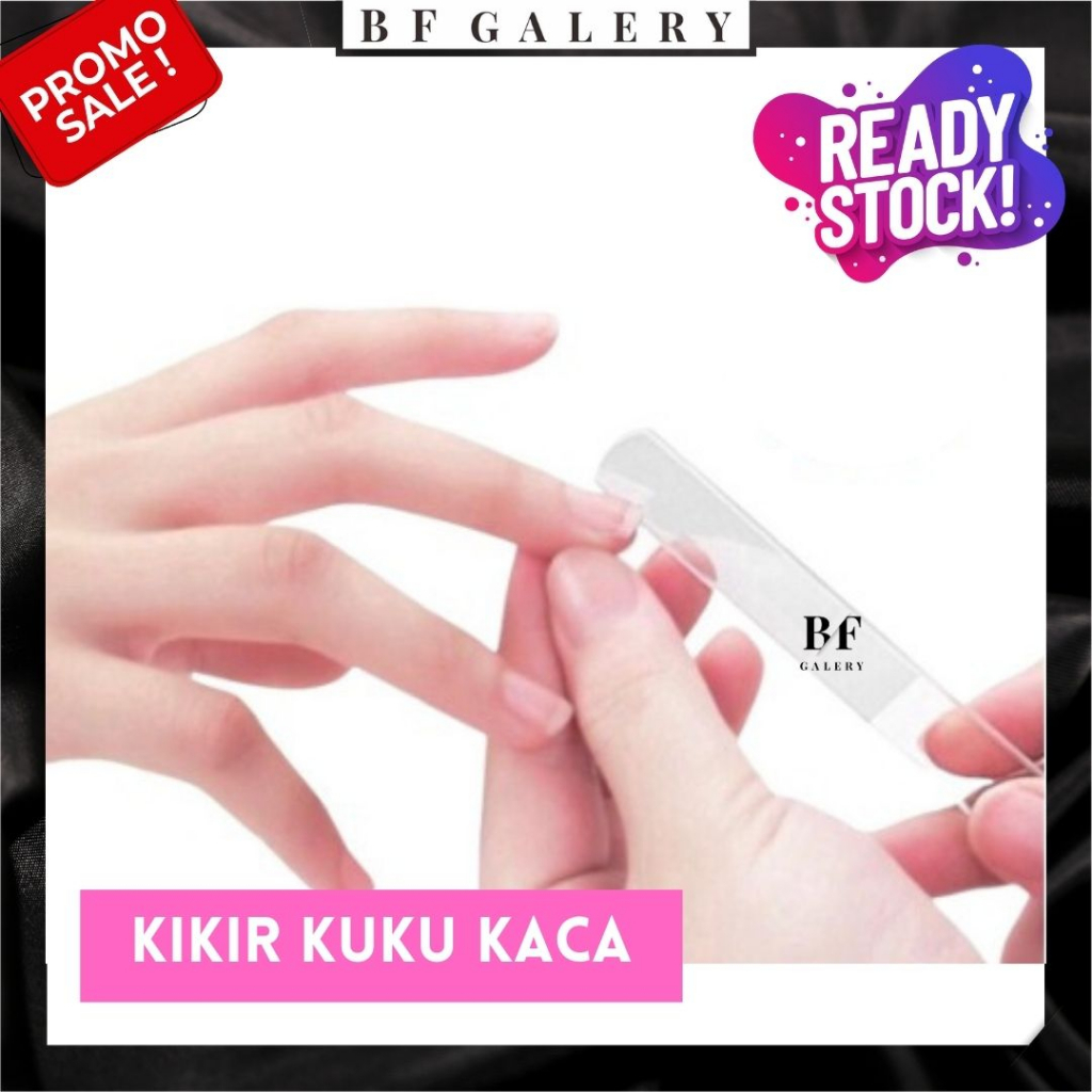 BFA013 Pengkilap &amp; Pengikir Kuku Nano Glass / Kikir Kuku Kaca / Nail File Buffer untuk Alat Manicure Nail Art / Manicure Pedicure Tools