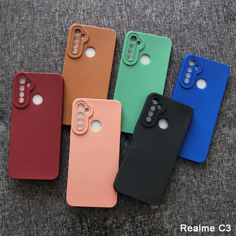 Softcase Realme 5 Realme 5S Realme 5i Realme 6i Realme C3 Realme C2 Realme C1 Realme 2 Pro Realme U1 Case 3D Pro Camera Gel Silika Casing