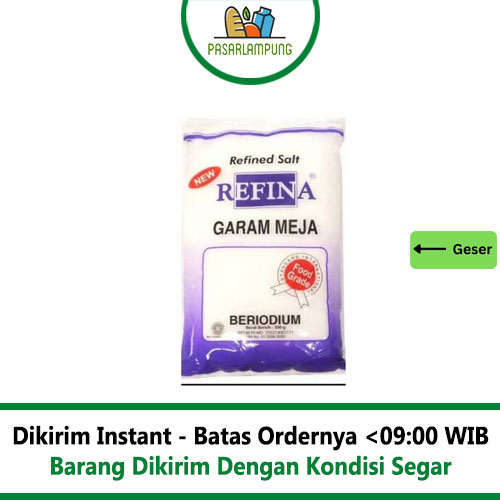 Garam Halus Refina 250 Gram Pasar Lampung