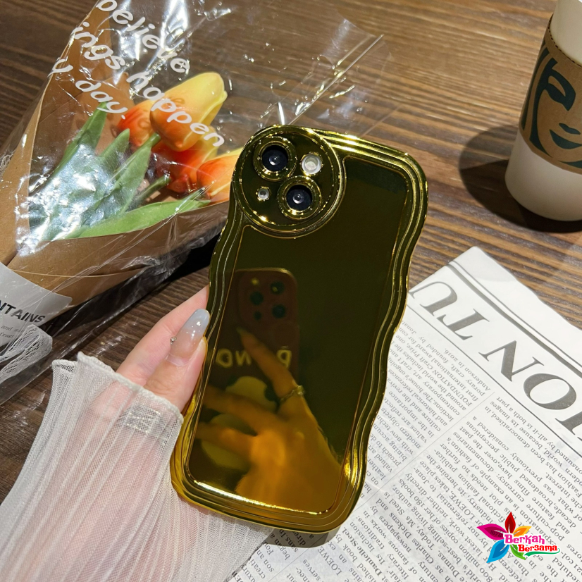 SOFT CASE SOFTCASE TPU WAVE GELOMBANG GOLD FOR REALME C33 BB8065