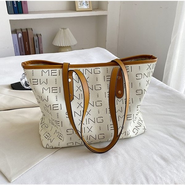 BJ62864 - COFFEE/BEIGE - TAS SLEMPANG JINJING TOTEBAG HANDBAG TAS WANITA FASHION IMPORT MODIS ELEGAN TERMURAH TERLARIS TERBARU BAGSTORE JAKARTA TAS BATAM   ZCJ2864