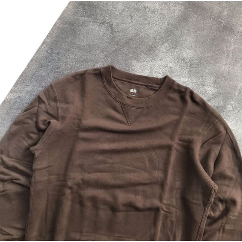 CREWNECK UNIQLO BROWN