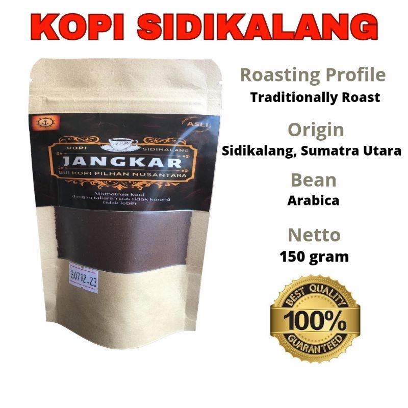 

PROMO Kopi Bubuk Hitam Sidikalang 150 Grm Asli Tradisional Sumatra Utara Premium Arabica Robusta