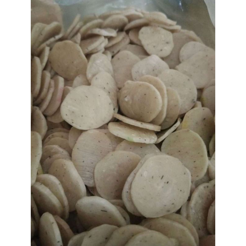 

kerupuk jengkol putih mentah / krupuk jengkol putih mentah