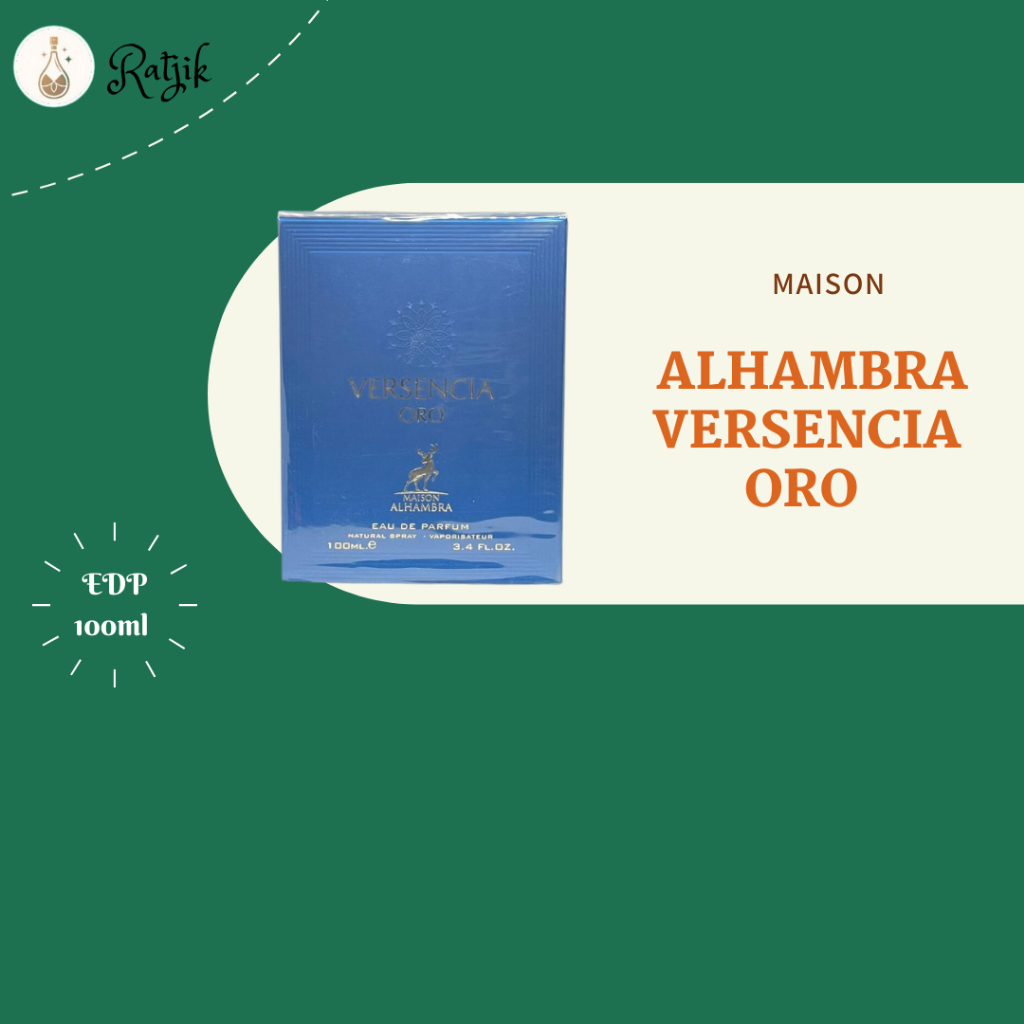 MAISON ALHAMBRA VERSENCIA ORO EDP 100ML FOR MEN