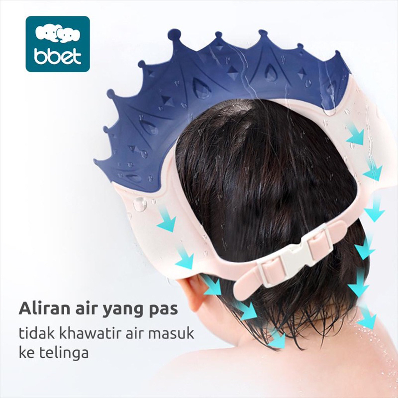 Bbet Crown Shower Cap Topi Mandi