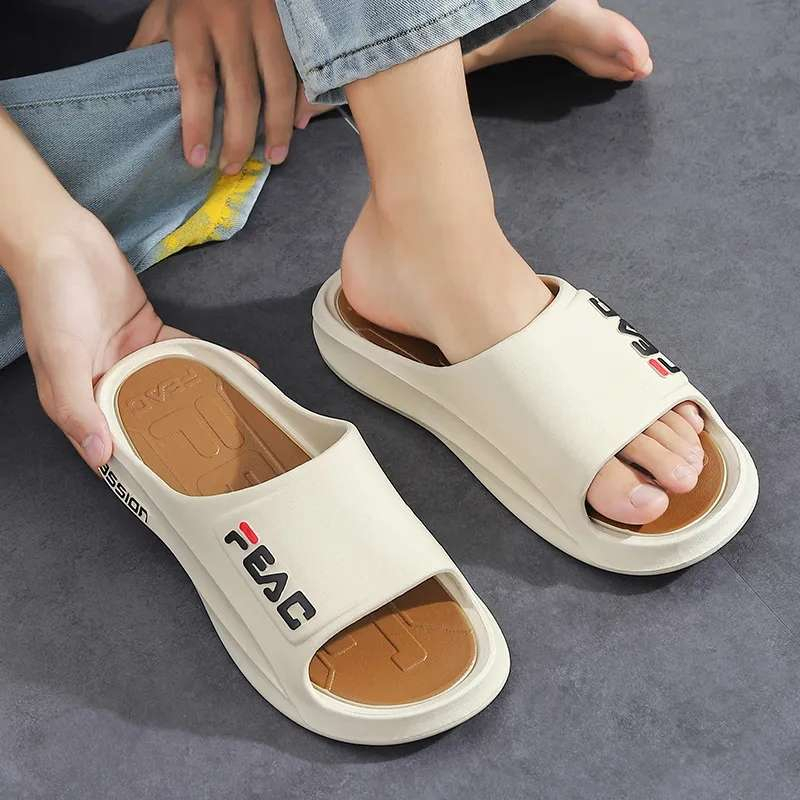 Sandal Slop Pria Bahan Karet Model Terbaru Anti Slip Keren Kekinian -  BLC 2303 40/44