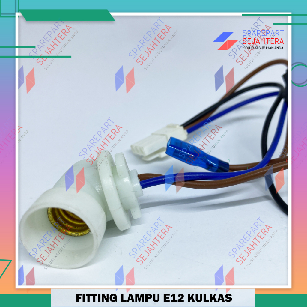 FITTING PITING FITING LAMPU KULKAS E12 DRAT KECIL
