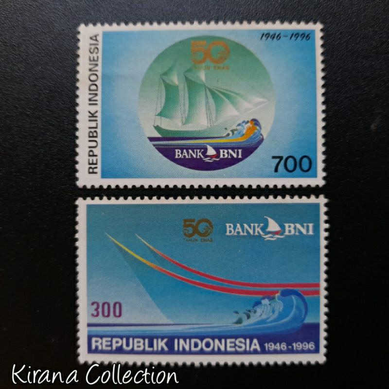 

LOT.F190 PRANGKO INDONESIA I-500 2V HUT EMAS BANK BNI 1996