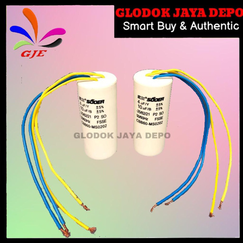 ELCO MESIN CUCI SUOER 10UF 4UF 450VAC