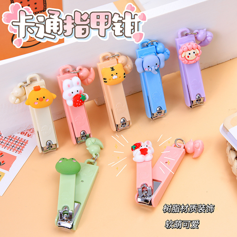 GKAL/BL2 Pemotong potongan Gunting Kuku Animal lucu nail clipper motif buah beruang biru pink tebal lucu imut anak cewek hijau bunga kelinci mawar creame putih bear  kecil bunny cute kaki tangan frog tiger kuning purple sheep bear