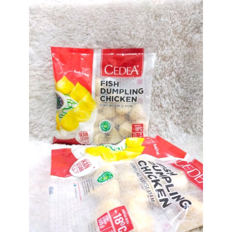 Cedea fish dumpling cheese dan chicken 500 gr frozen food