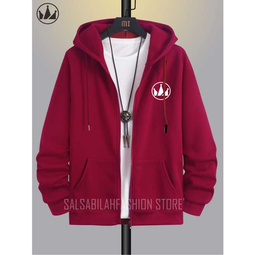 SWEATER HOODIE - Jaket Distro Zipper - Jaket Sweater Hoodie Resleting Pria Scremoslogo