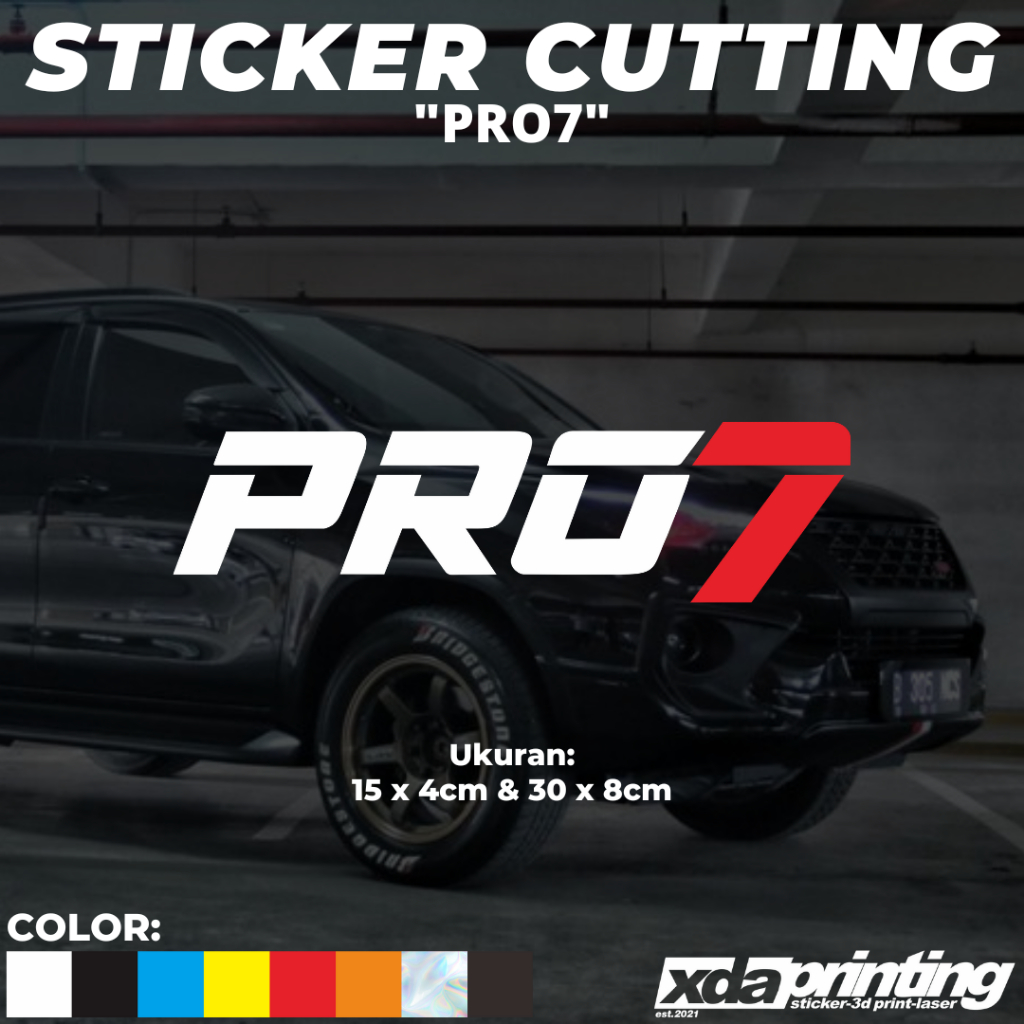 

STIKER/STICKER CUTTING PRO7 LAMPU BILED PROJIE PAJERO FORTUNER DIESEL CUMI-CUMI