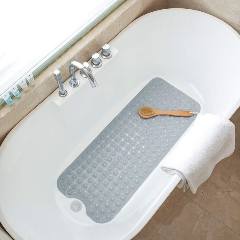 40x100cm Bathroom Mat Anti Slip Bathtub Mat Mat Keset Kamar Mandi Dengan Cangkir Hisap