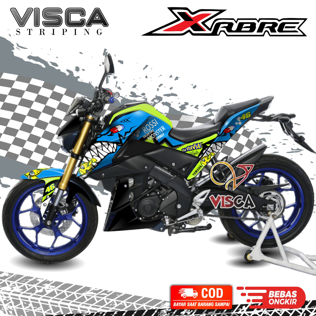 Decal XABRE - Stiker XABRE - Dekal XABRE Full Body - Striping XABRE  Variasi - Decal Hologram XABRE 