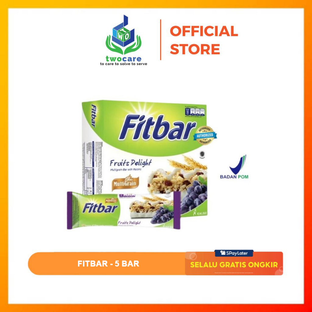 Fitbar Tiramisu Choco Nuts Fruit 5x22g 1 BOX