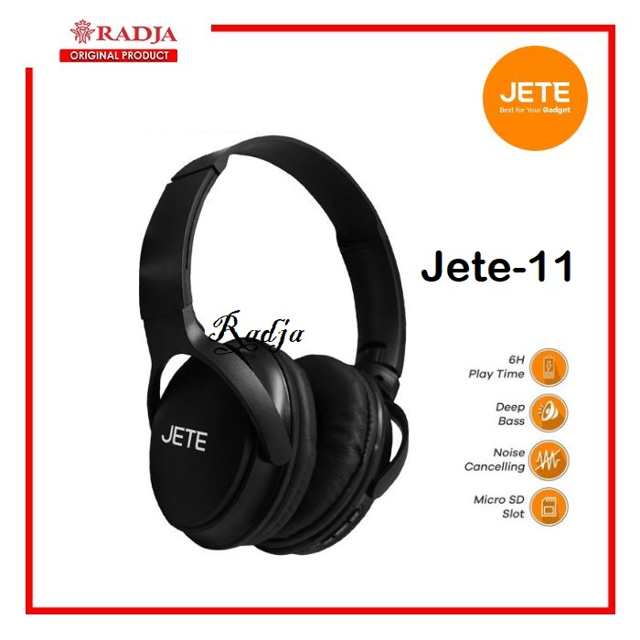 JETE - 11 Headset Bluetooth Wireless Headphone Noise Cancelling