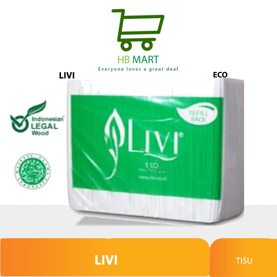 Livi Eco Facial Refill Pack/Tissue Facial Livi / Tissue Livi / Tissue facial livi eco tisue livi 600