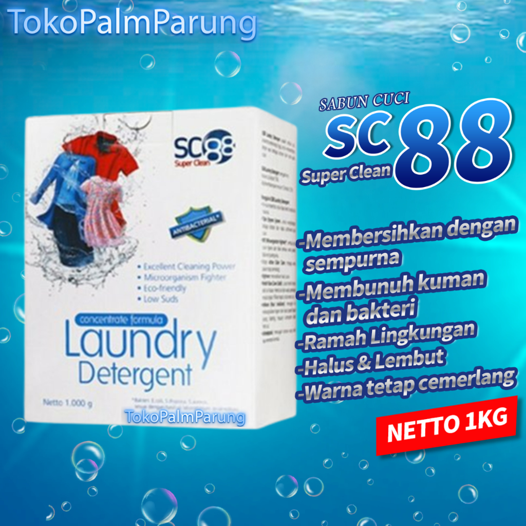 Sabun Cuci SC88 CNI Laundry Detergent SC 88 Sabun Cuci Pakaian Paling Bersih Harum Lembut Membuat Warna Tetap Cemerlang