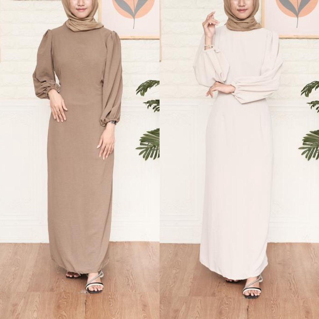 VS - Dress Nara Crincle Premium Baju Wanita