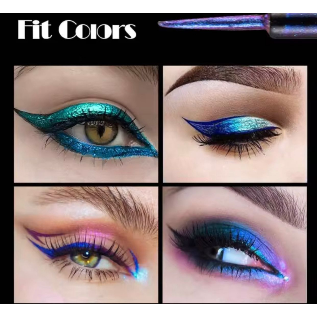 RCS ✅ NEW~ FIT COLORS eyeliner warna merah biru metalic EXP 2026