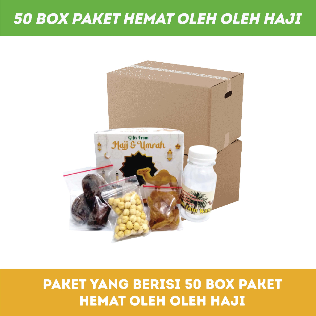 Paket Oleh-oleh Haji Umroh harga Hemat 50 pcs