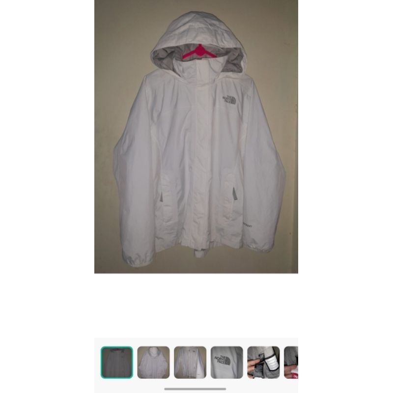 jaket tnf putih