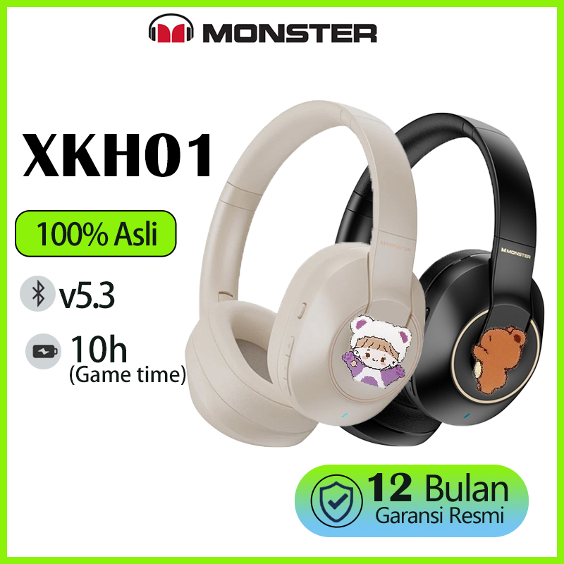 Monster Storm XKH01 Headphone Bluetooth Headset Earphone headphone wireless Nyaman earbuds