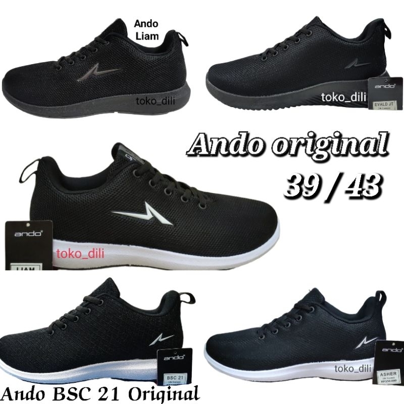 Sepatu Ando Liam/evald/asher/BSC/Pino ORIGINAL 39/43