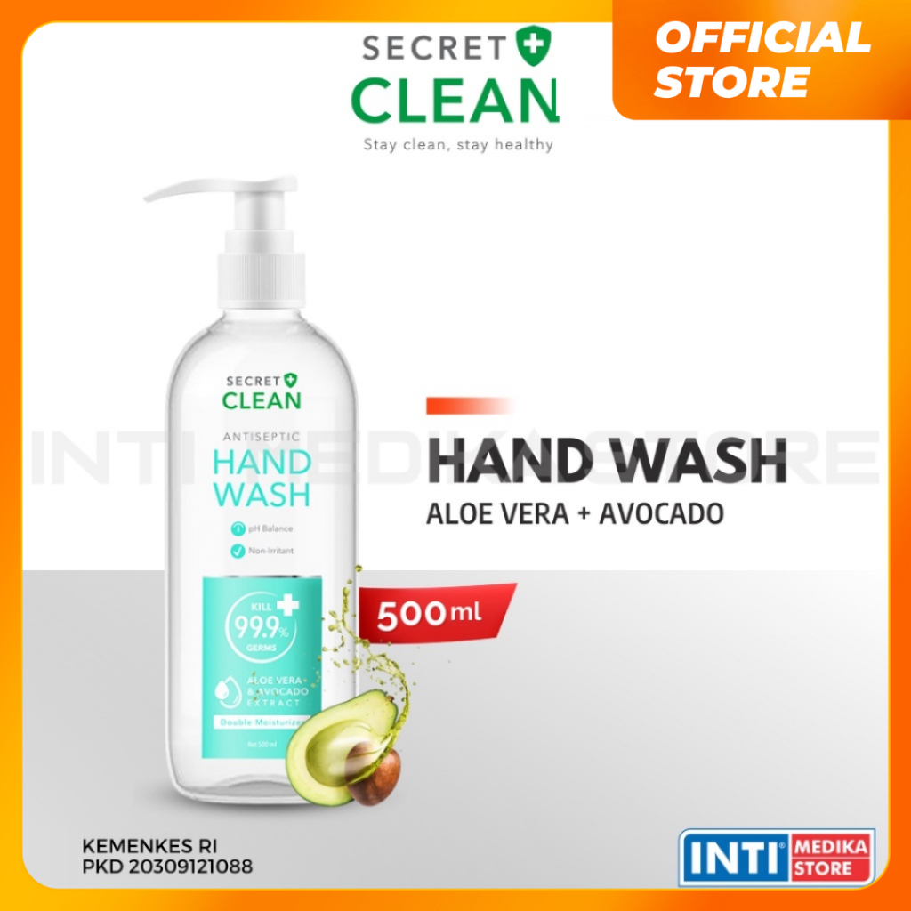 SECRET CLEAN - Hand Wash Antiseptic 500 ml | Sabun Cuci Tangan