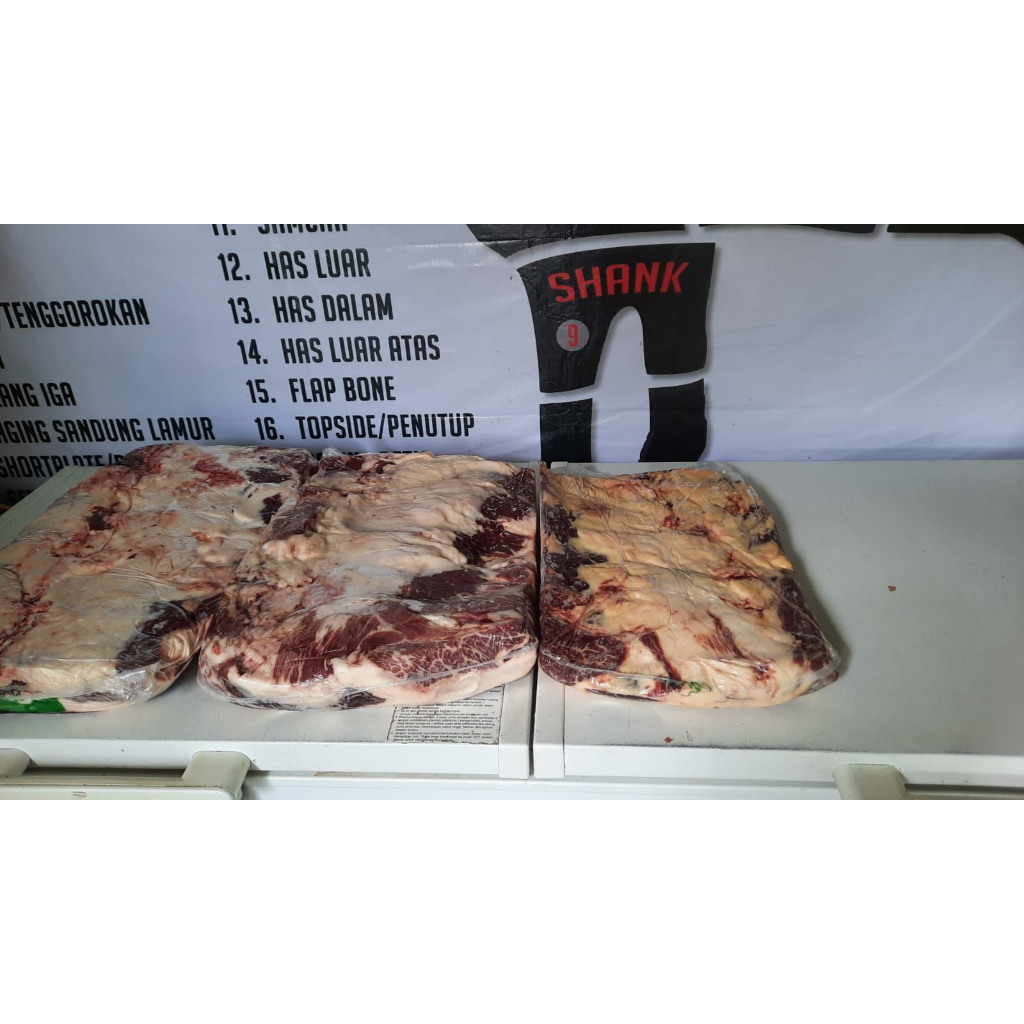 

Daging Sapi AUS Utuh / AUS Shortplate / AUS Beef Brisket NE Whole @1Kg