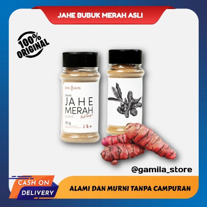 

Jahe Merah Bubuk Murni Segar Instan Red Ginger 100% Pure Original Bumbu Masak Organik