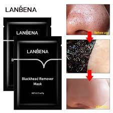 [10 Pcs] LANBENA Blackhead Remover Masker Komedo Pada Area Hidung Dahi dan Dagu