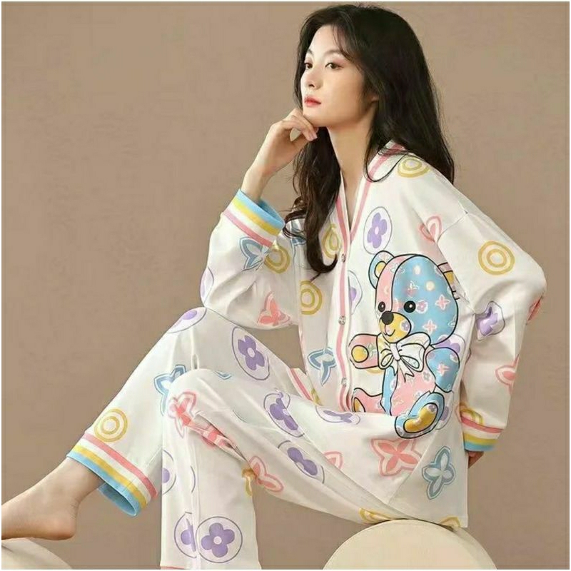 Stelan baju tidur Pp / Piyama import Hijab PP import  fashion Baju tidur dewasa