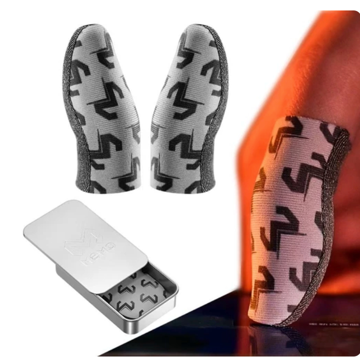 MEMO FS04 Silver Finger Sleeve Sarung Tangan Jempol Gaming PUBG FF ML
