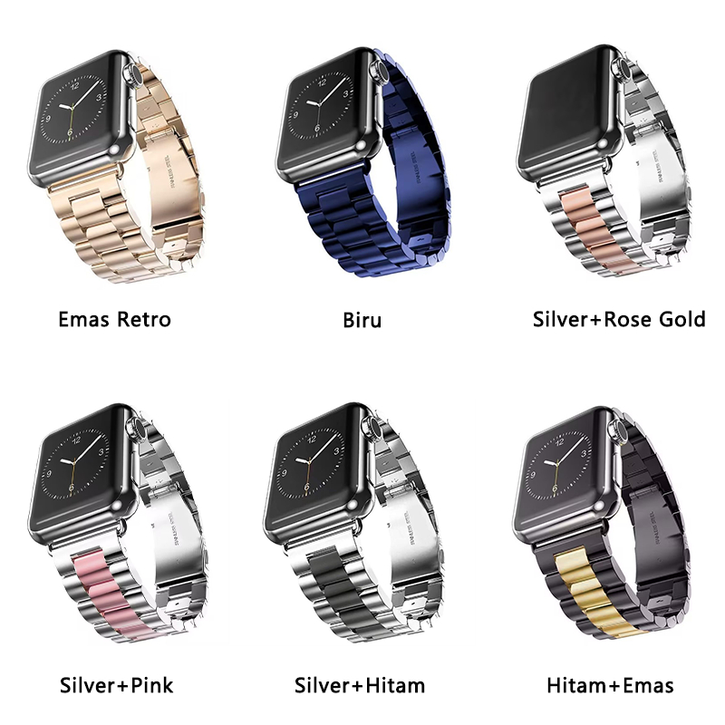 BIG PROMO Stainless Link Strap for Apple Watch with Adjustable Tool iWatch Smartwatch T55 T500