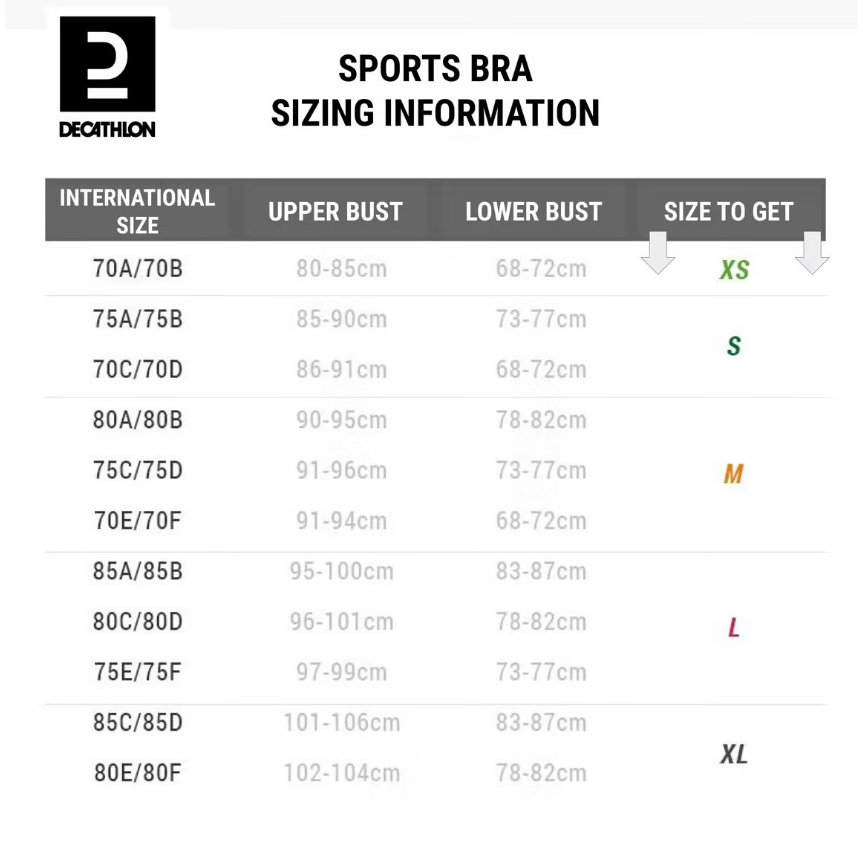 DOMYOS Bra Olahraga Gym/Fitness Menyerap Dan Menguapkan Keringat