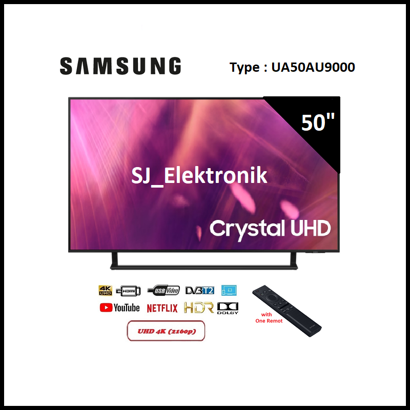 (KHUSUS LUAR KOTA) LED TV Samsung 50AU9000 - 50 Inch UA50AU9000 Smart TV Crystal UHD 4K