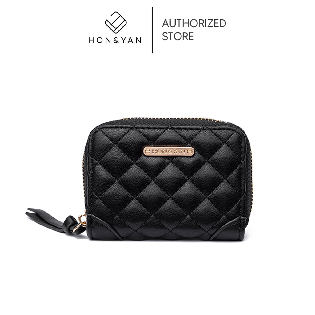 HON&YAN-Dompet Kartu Wanita 10/20 Slot Card Holder Wanita Import Korea Quilted - Alice Card Holder