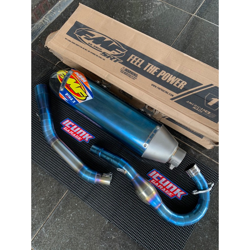 knalpot FMF 4.1 ktm supercopy BLUE HOLE pnp CRF KLX WR pnp SE KX 250cc KTM HUSQYVARNA YZ 250cc