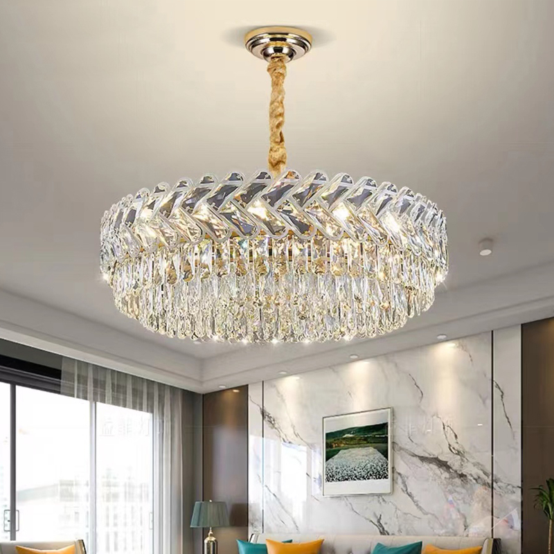 ❣️Garansi&amp;3Warna❣️Lampu Gantung Kemewahan Penuh Nyata Kristal K9 Chandelier 3 Warna LED Minimalis Modern Untuk Ruang Tamu / Kamar Tidur / Makan/Hotel Lampu Hias(termasuk bohlam)