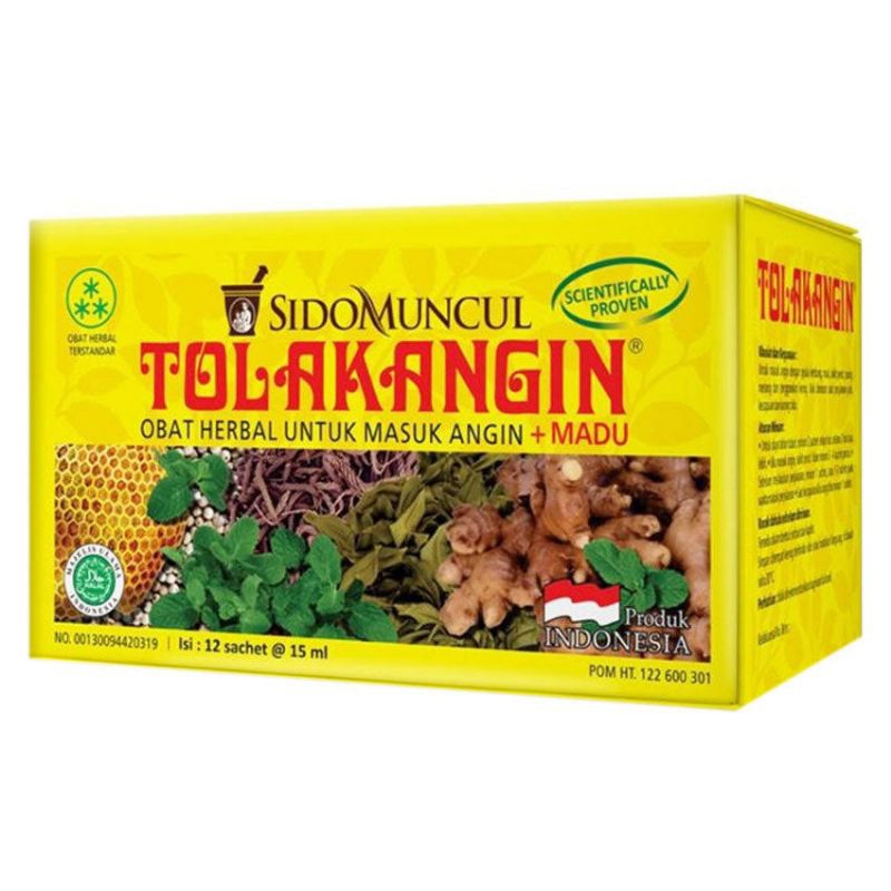 TOLAK ANGIN 1 BOX 12 SACHET / OBAT HERBAL MASUK ANGIN SIDOMUNCUL