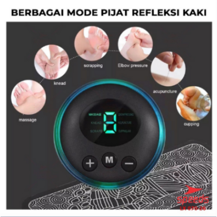 Pijat Kaki Elektrik EMS(Electrical Muscle Stimulation) untuk melancarkan sirkulasi darah dan merilekskan kaki.