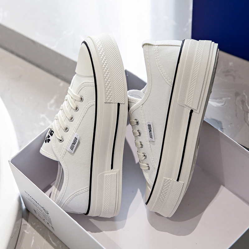 Favorite &quot;FREE BOX&quot; (Size 37 - 41) Aerin Sepatu Wanita Canvas Bertali kasual Fashion Import Korea 9178